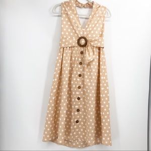 ASOS Polka Dot Halter Dress 6 NWT